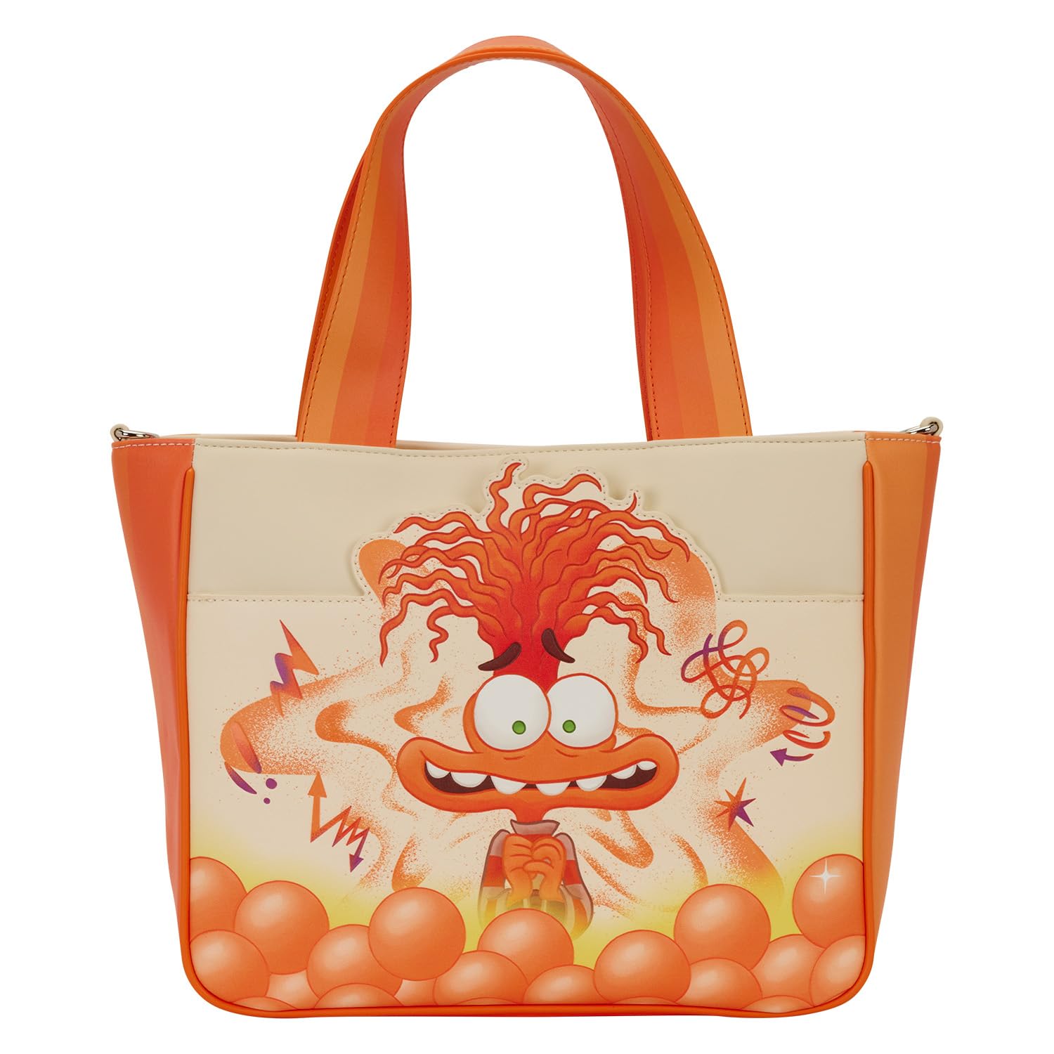 Amazon.com: Loungefly Inside Out 2 Anxiety Tote Bag with Coin Bag